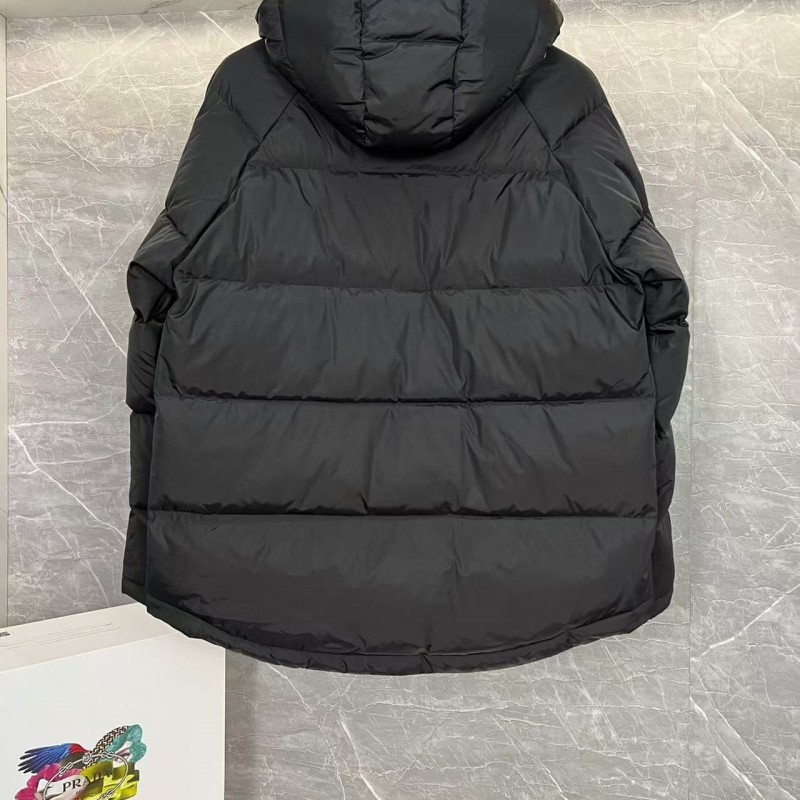 Pra*a RE-Nylon down jacket with detachable hood