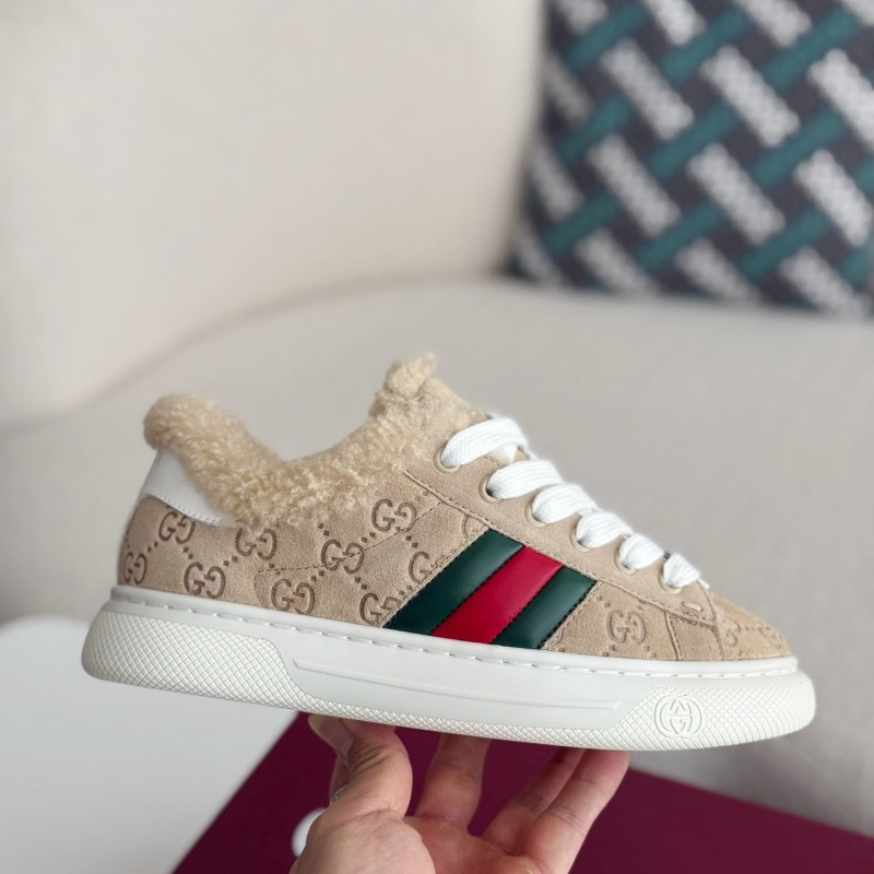 G*u*i ACE Suede Sneakers