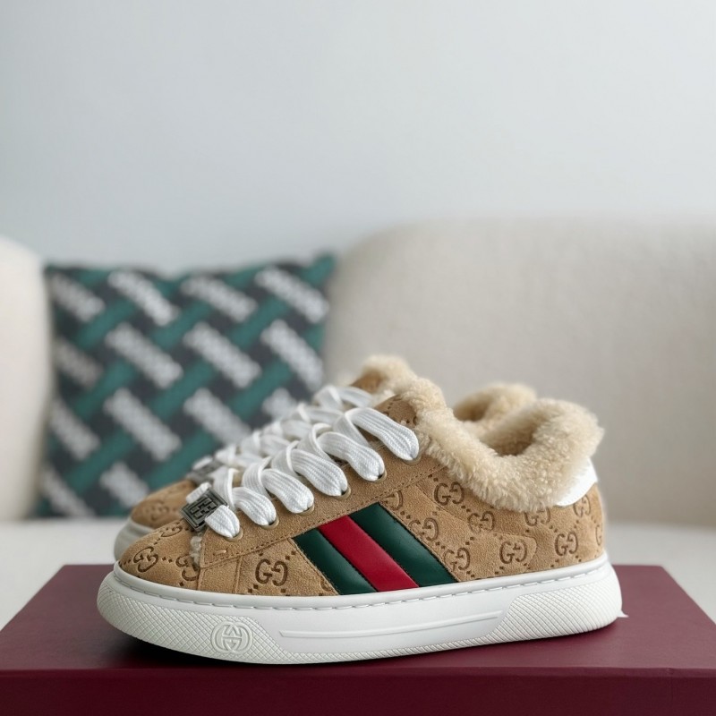 G*u*i ACE Suede Sneakers