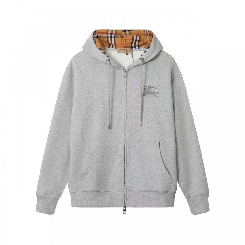 B**rry logo embroidered hooded cardigan