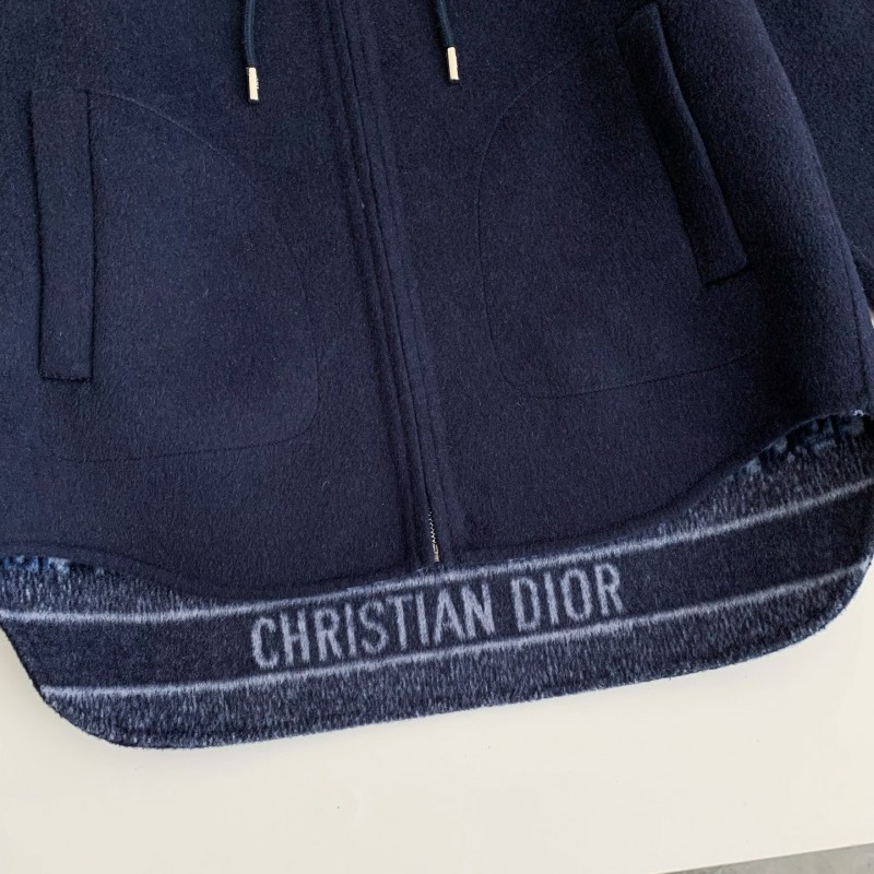 D*0r Hat zipper jacket，    Material: 99% Wool   1% Mulberry Silk