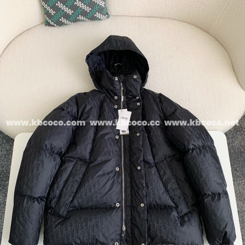 D*0r Logo Printed Down Jacket