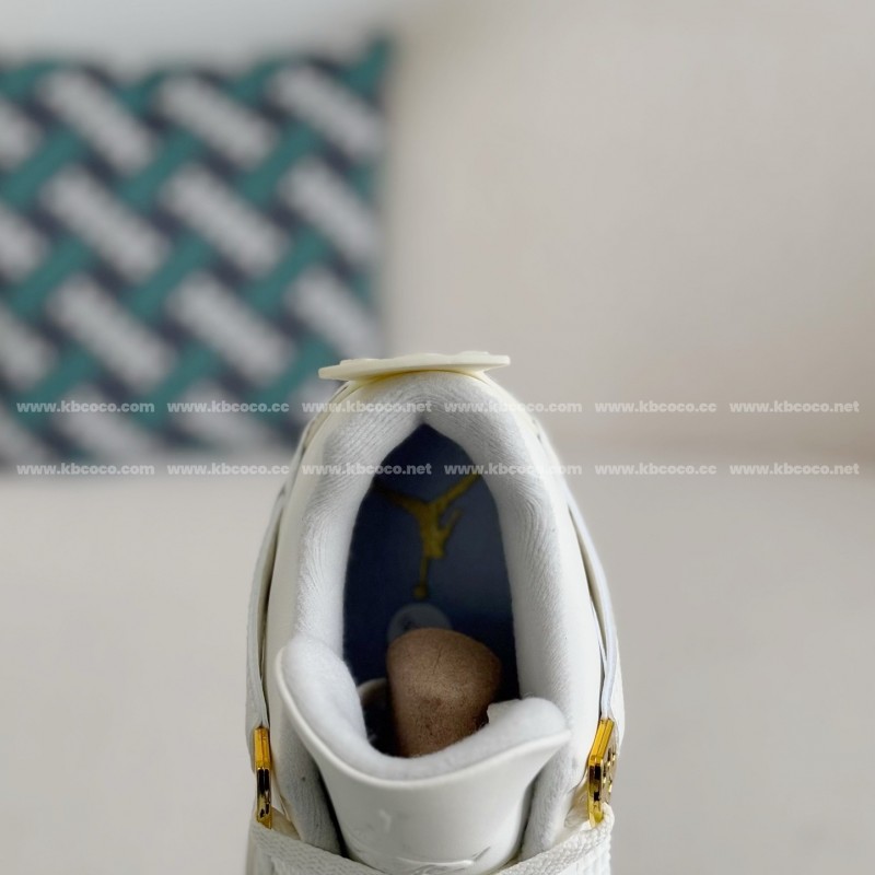 Jordan Air Jordan 4 retro kaws suede lightweight wear-resistant non-slip mid-top