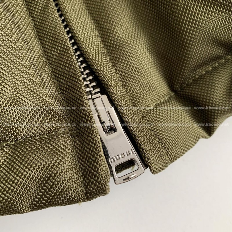 G*u*i Hooded patterned down jacket