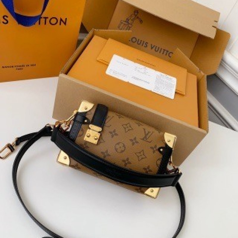 L0*is V*t0n Small SIDE TRUNK Handbag M46815 Yellow Flower, Size: 18*12.5*8cm