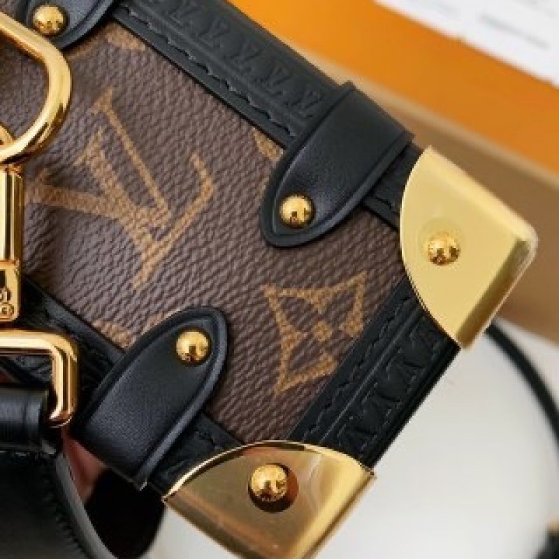 L0*is V*t0n Small SIDE TRUNK Handbag M46815 Yellow Flower, Size: 18*12.5*8cm