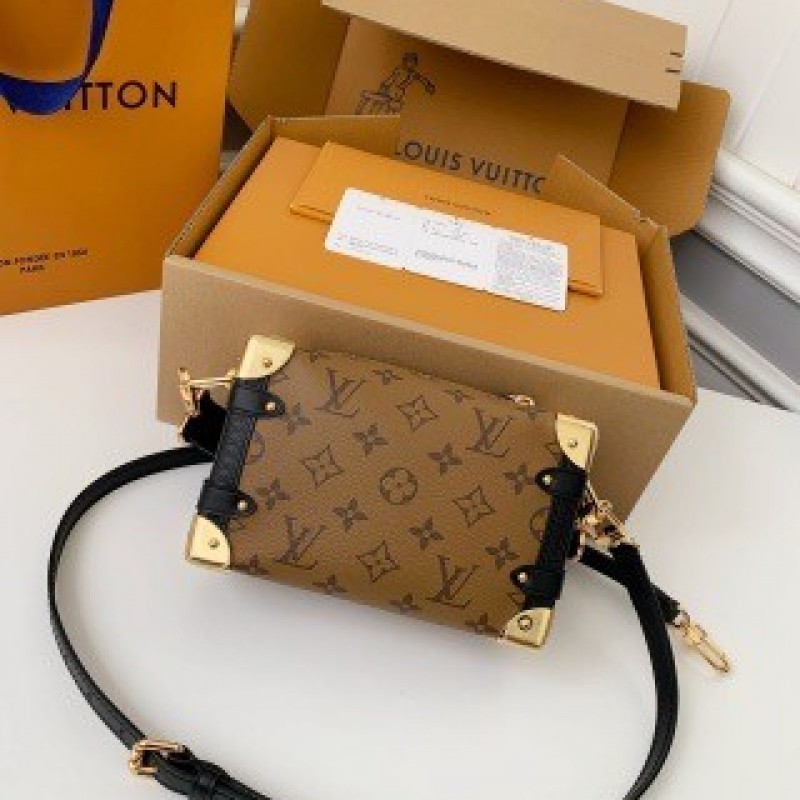 L0*is V*t0n Small SIDE TRUNK Handbag M46815 Yellow Flower, Size: 18*12.5*8cm