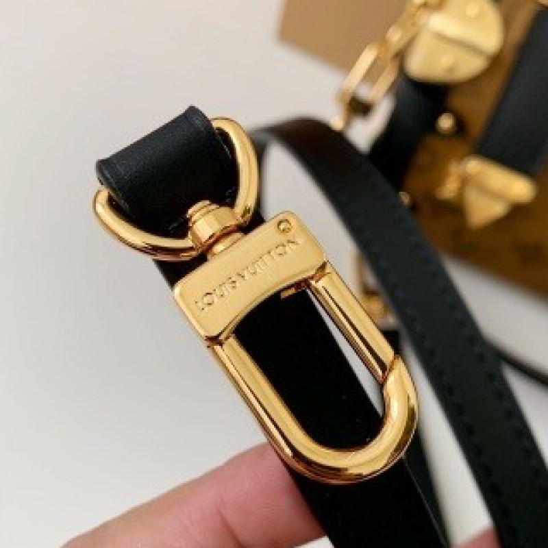 L0*is V*t0n Small SIDE TRUNK Handbag M46815 Yellow Flower, Size: 18*12.5*8cm