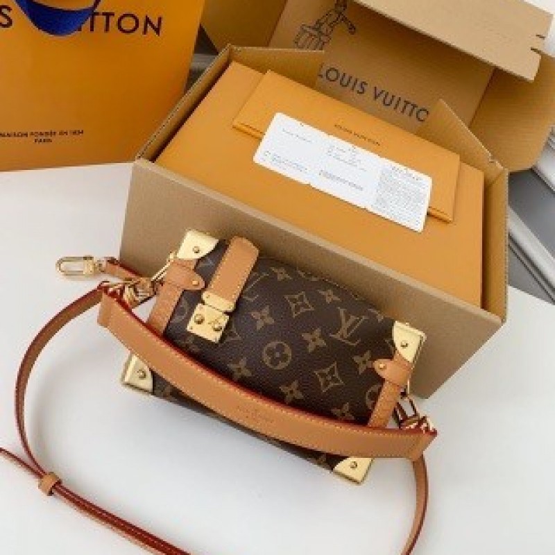 L0*is V*t0n small SIDE TRUNK handbag M46815, size: 18*12.5*8cm