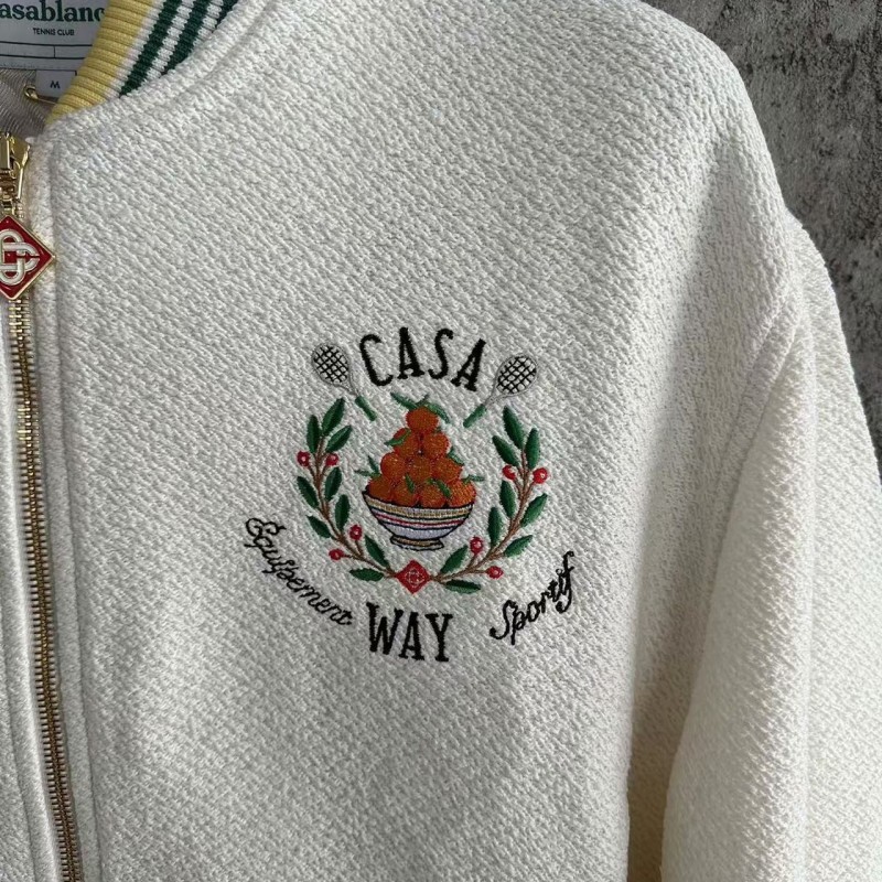 casablanca2024ss orange embroidered jacket