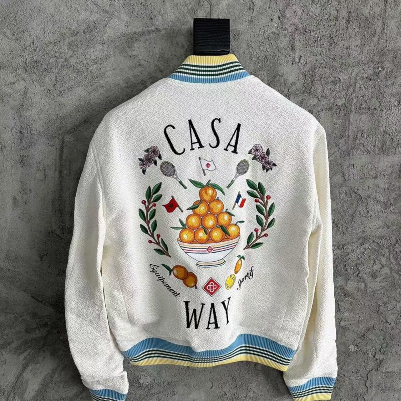 casablanca2024ss orange embroidered jacket