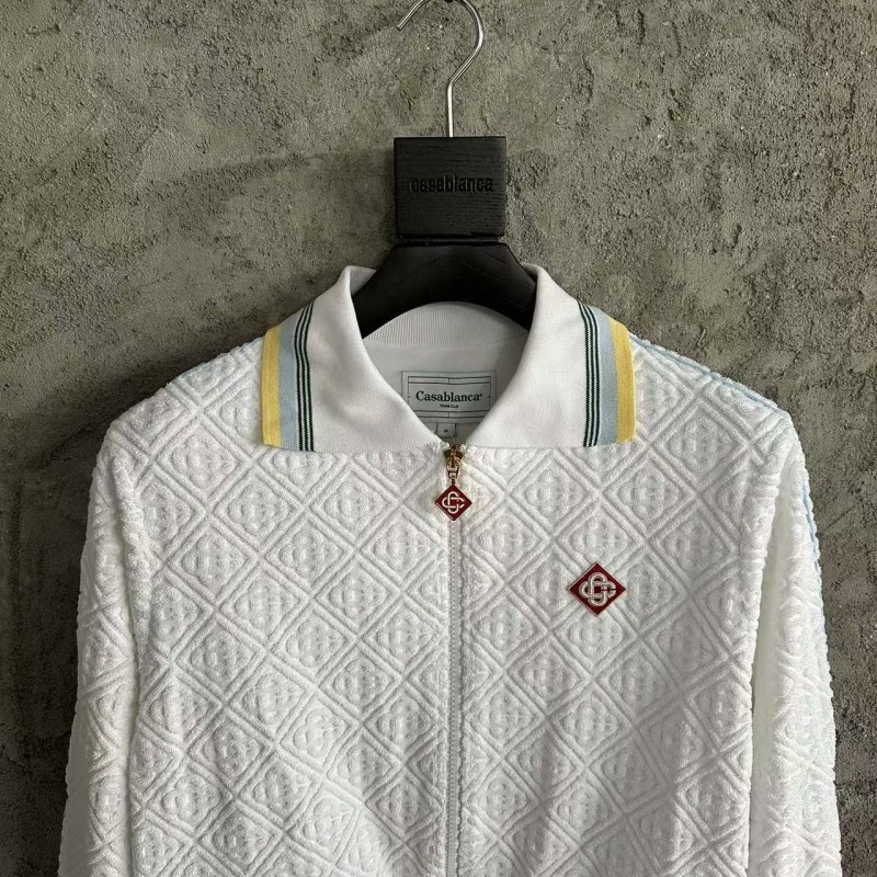 casablanca2024ss towel embroidered logo jacquard jacket