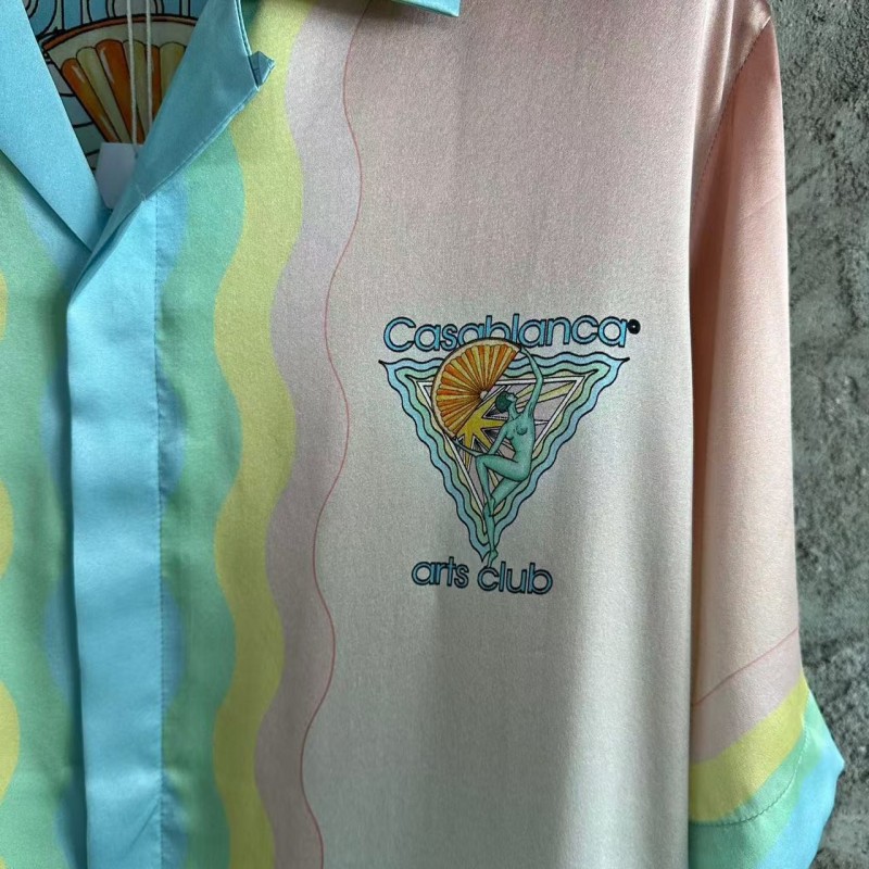 casablanca short-sleeved dancer shirt