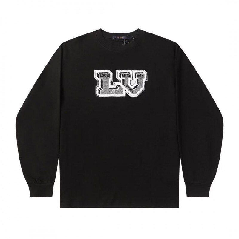 L0*is V*t0n 24fw autumn and winter letter embroidered long sleeve