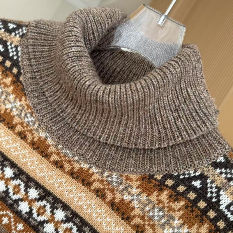 L**o p*ana Fair Isle Turtleneck Sweater