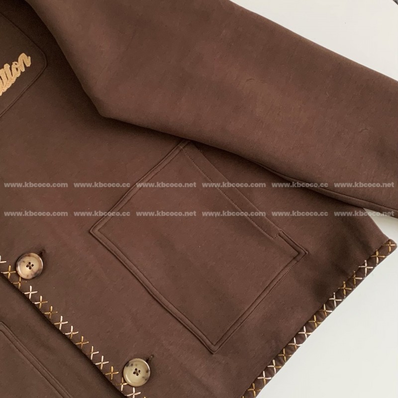 L0*is V*t0n x Tyler SS24 Letter Embroidery Casual Jacket