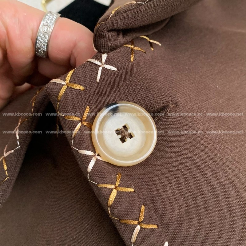 L0*is V*t0n x Tyler SS24 Letter Embroidery Casual Jacket