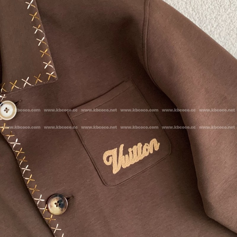 L0*is V*t0n x Tyler SS24 Letter Embroidery Casual Jacket