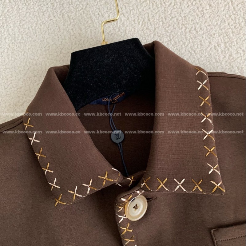 L0*is V*t0n x Tyler SS24 Letter Embroidery Casual Jacket