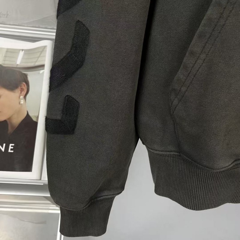 offwhite washed old man religious hoodie