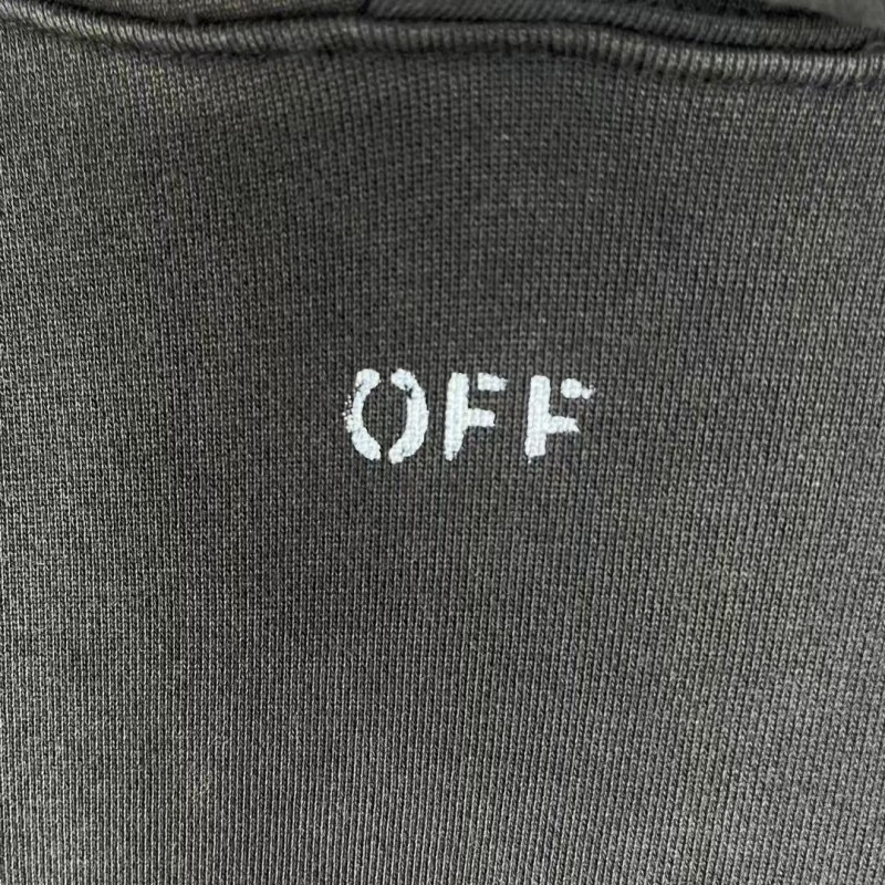 offwhite washed old man religious hoodie