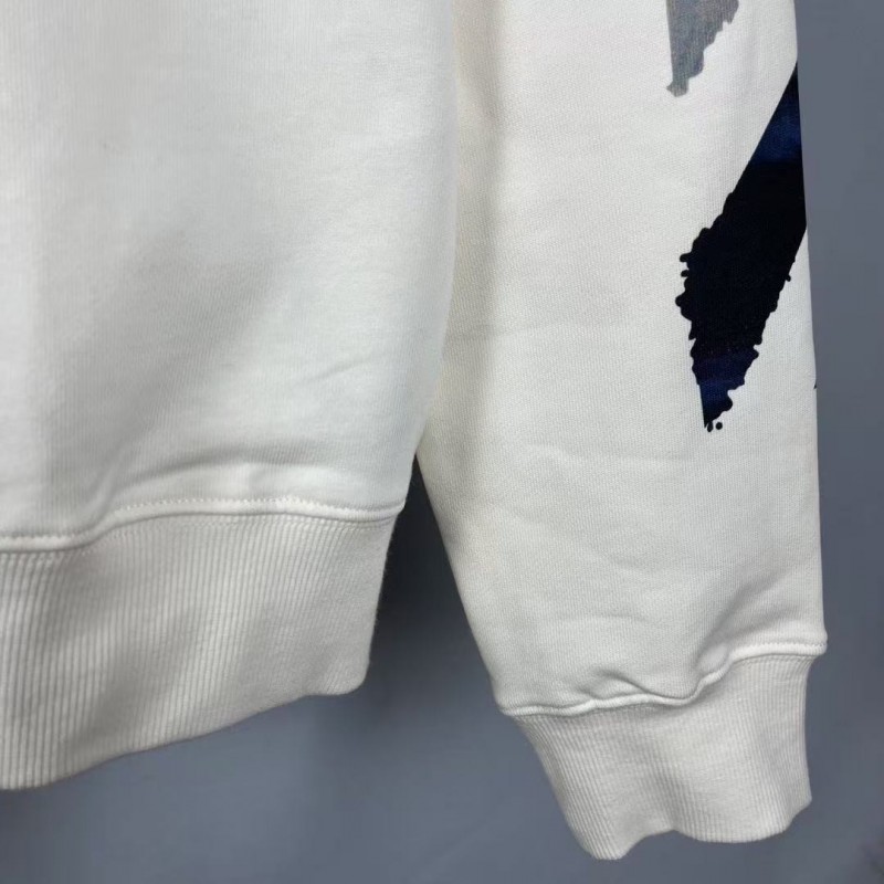 offwhite Monet oil painting round neck sweatshirt