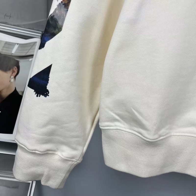 offwhite Monet oil painting round neck sweatshirt