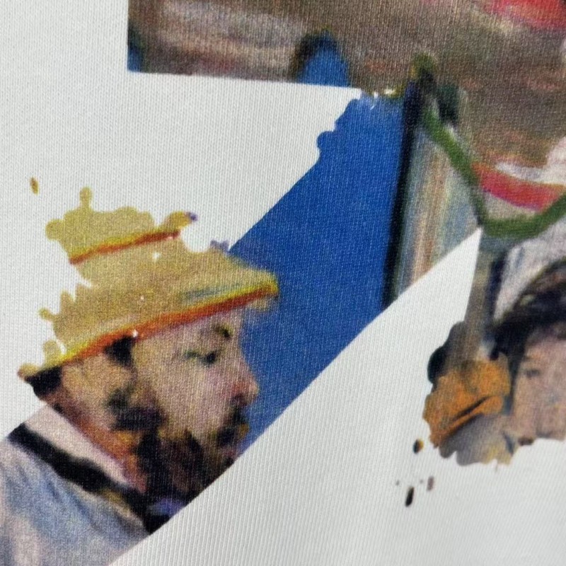 offwhite Monet oil painting round neck sweatshirt