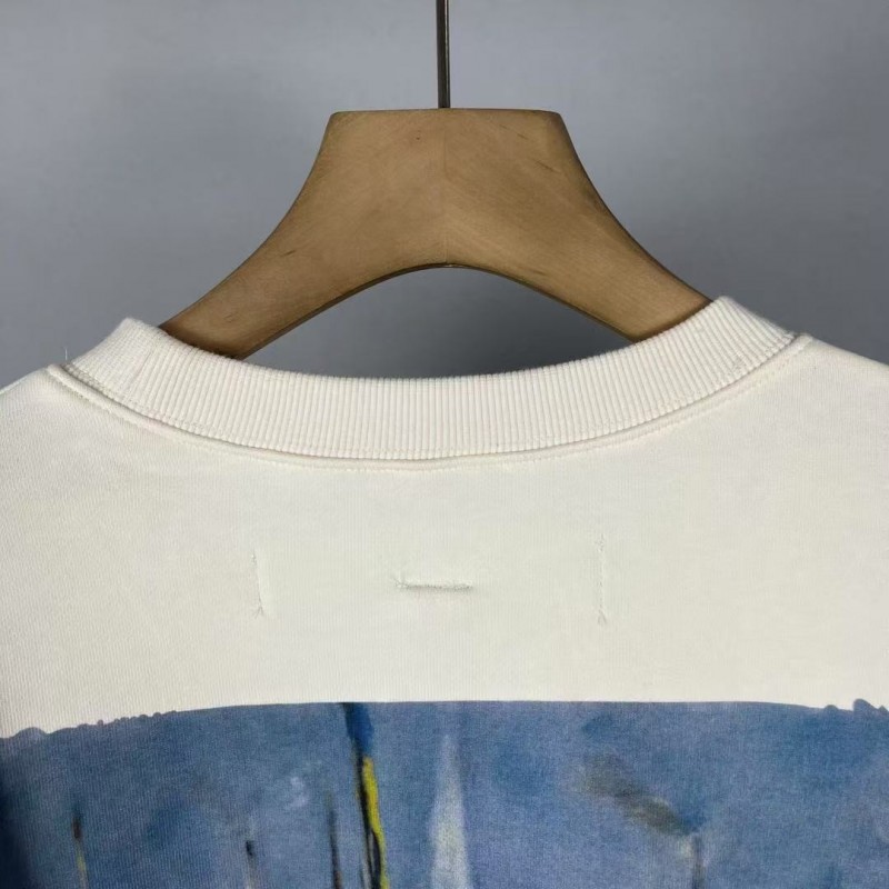 offwhite Monet oil painting round neck sweatshirt