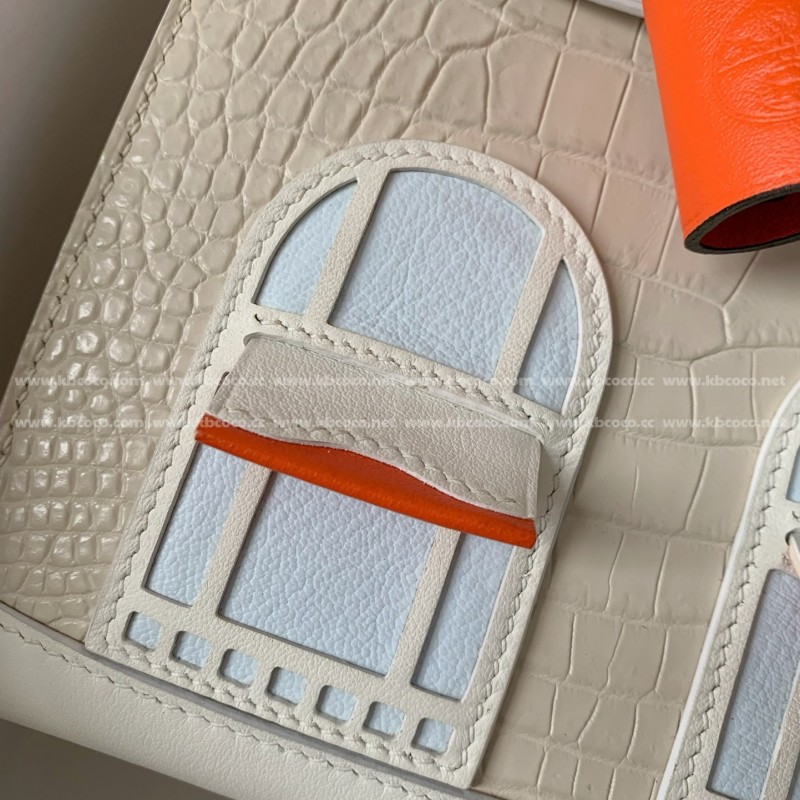 H**mes Limited Edition Birkin 25cm，American crocodile leather togo calfskin