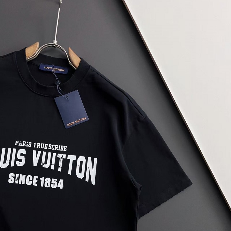 L0*is V*t0n logo print crew neck T-shirt