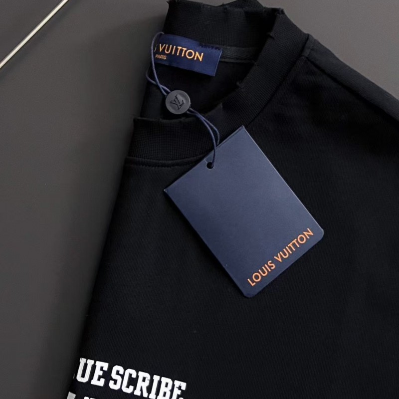 L0*is V*t0n logo print crew neck T-shirt