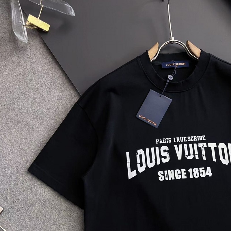 L0*is V*t0n logo print crew neck T-shirt