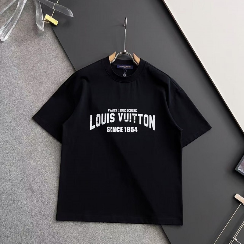 L0*is V*t0n logo print crew neck T-shirt