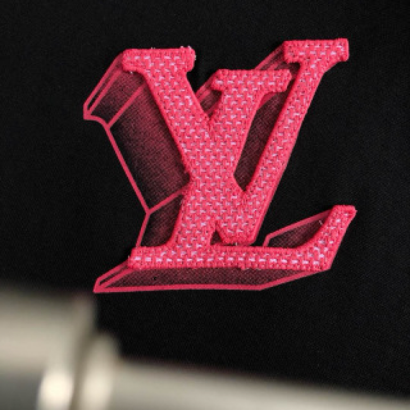 L0*is V*t0n SpringSummer Red Three-Dimensional Applique Embroidery Fusion Back Panel Hot Air Ball