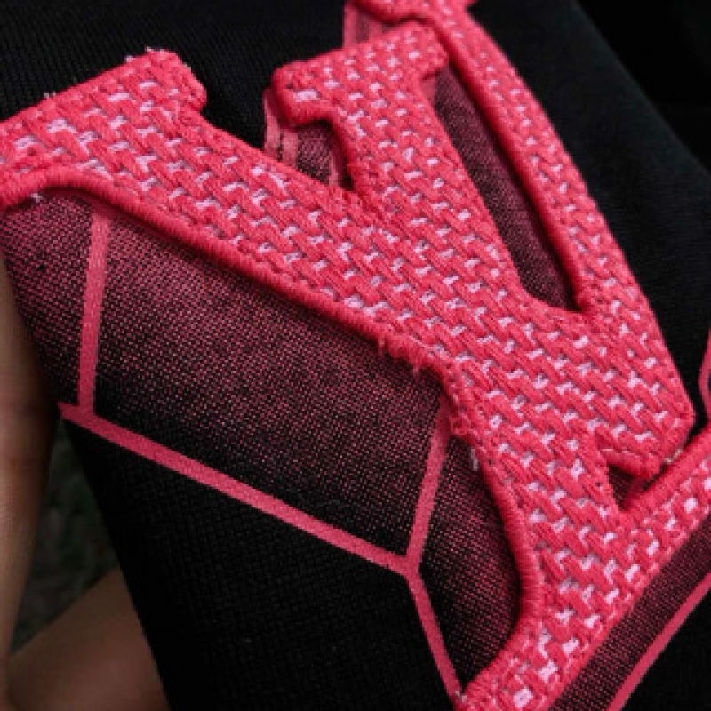 L0*is V*t0n SpringSummer Red Three-Dimensional Applique Embroidery Fusion Back Panel Hot Air Ball