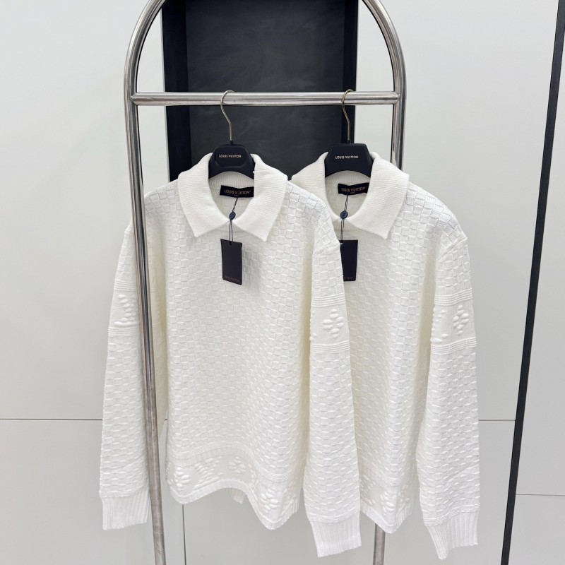 L0*is V*t0n 2023FW Checkerboard Embossed Sweater