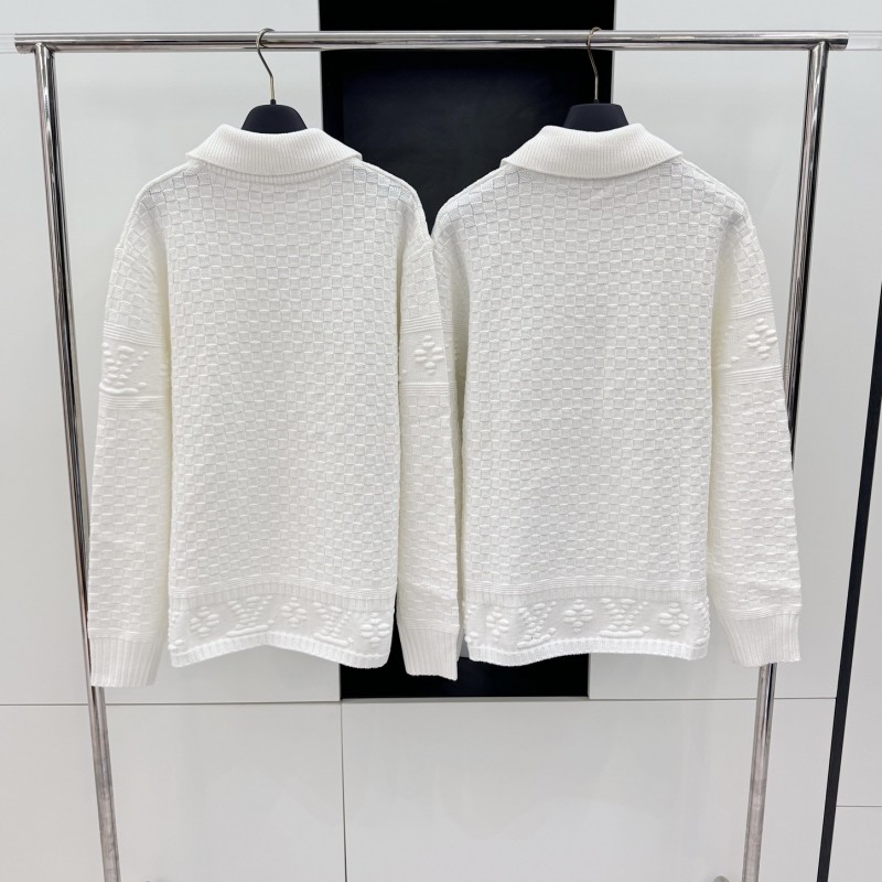 L0*is V*t0n 2023FW Checkerboard Embossed Sweater