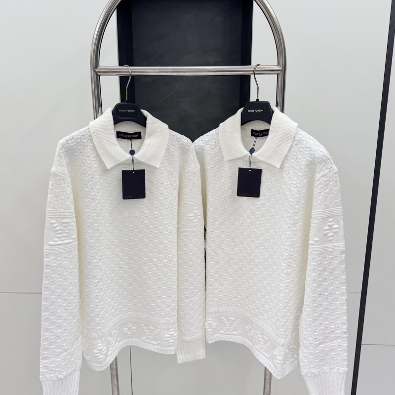 L0*is V*t0n 2023FW Checkerboard Embossed Sweater