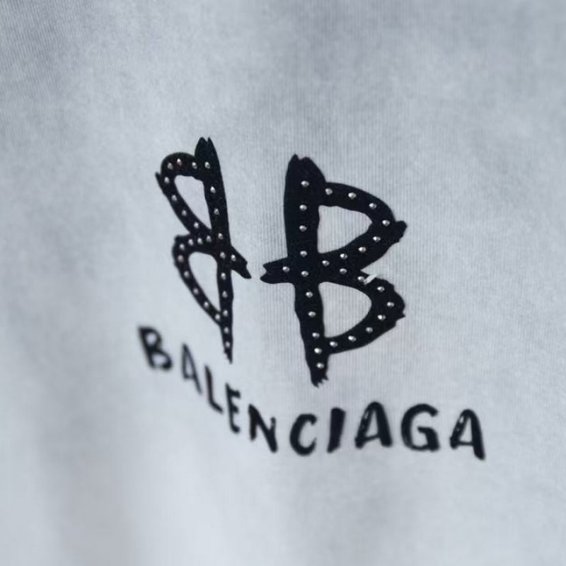 ba*len*cia*ga springsummer new suede bb + hot Di*m*nd t-shirt