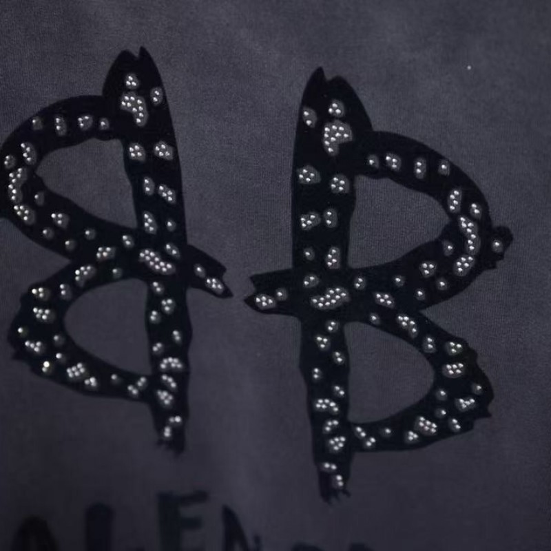 ba*len*cia*ga springsummer new suede bb + hot Di*m*nd t-shirt