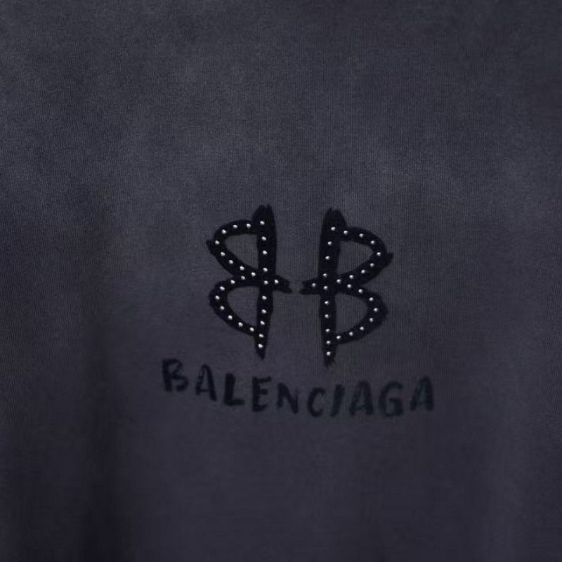 ba*len*cia*ga springsummer new suede bb + hot Di*m*nd t-shirt