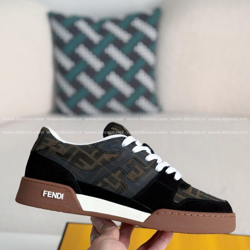 F**di cowhide casual low-top plank shoes
