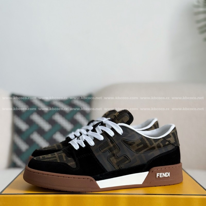 F**di cowhide casual low-top plank shoes