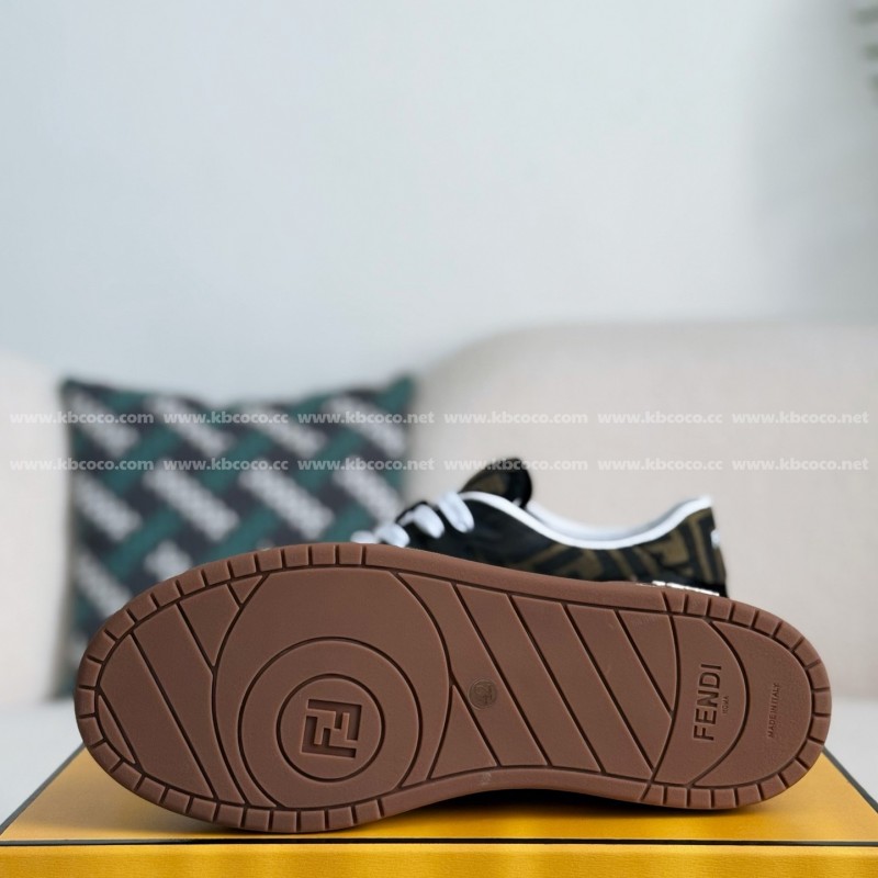 F**di cowhide casual low-top plank shoes