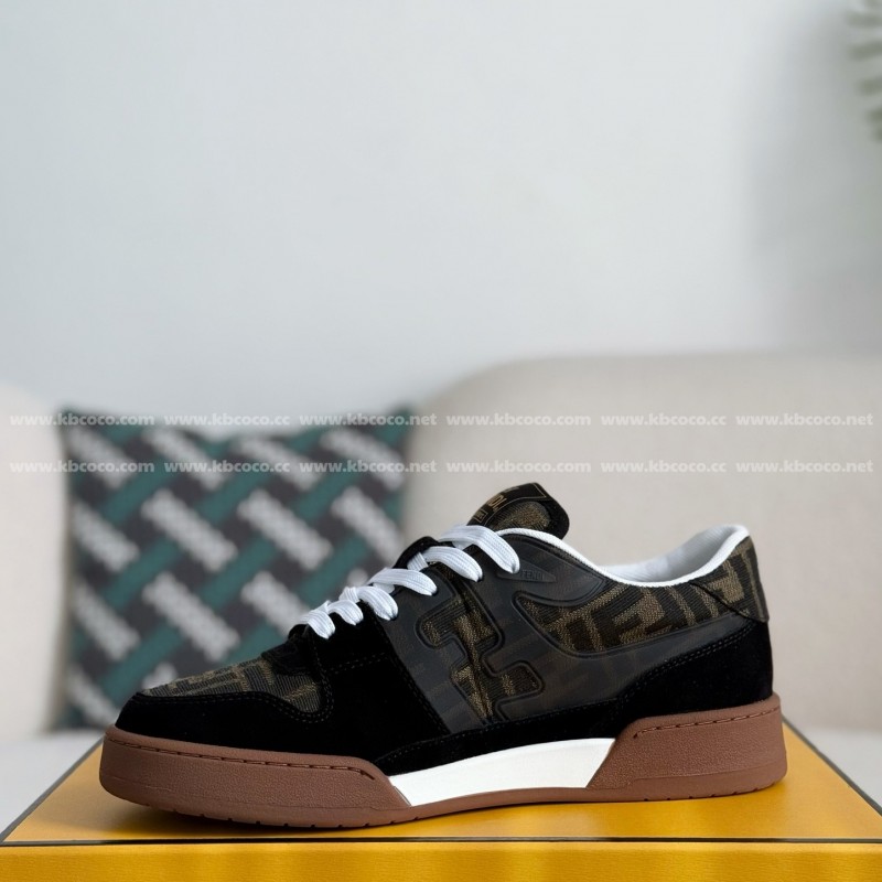 F**di cowhide casual low-top plank shoes