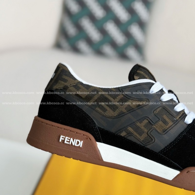 F**di cowhide casual low-top plank shoes