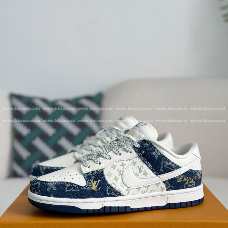 L0*is V*t0n x Nike Dunk Cowboy low-top plank shoes