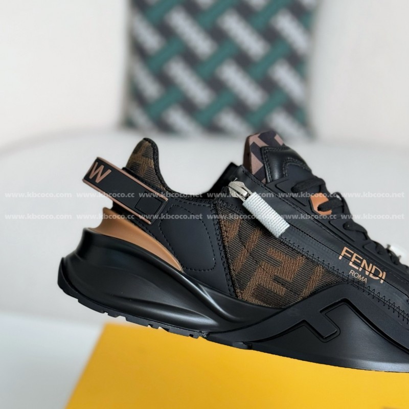 F**di leather casual low-top shoes