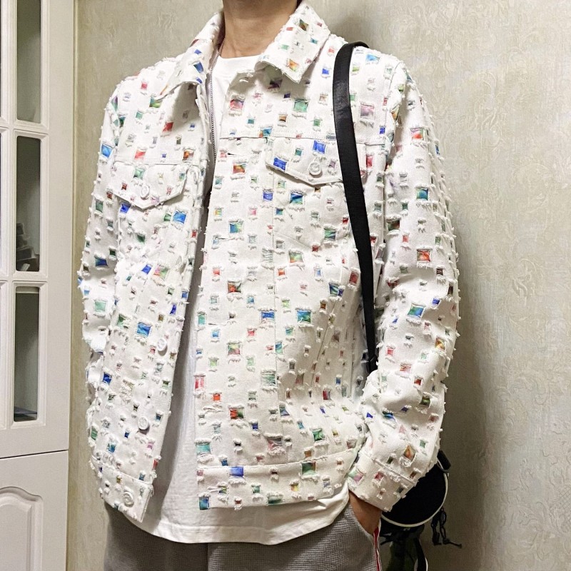 L0*is V*t0n Spring New Destroyed Denim Jacket